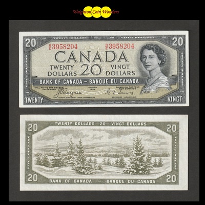 1954 Bank of Canada 20 Dollars - Devils Face (BE3958204)